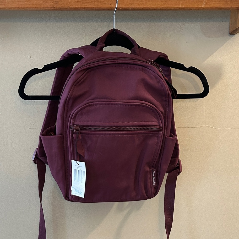 Vera Bradley Small Burgundy Backpack - Mulled Wine